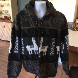 Men’s Tejidos Ruminahui Aztec Llama Wool Jacket